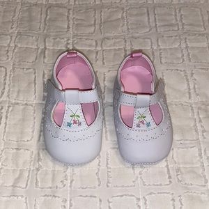 White baby dress shoes
